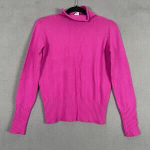 French Connection Sweater Womens M Pink Turtleneck Pullover Knit Long Sleeve